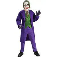 Rubies Udklædning - Deluxe - The Joker - - 8-10 år (128-140) - Udklædning