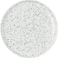 Olsson & Jensen Poppi lille tallerken 21 cm hvid-sort