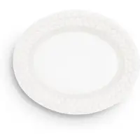 Mateus Bubbles oval tallerken – 20 cm Hvid
