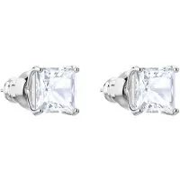 Swarovski Øreringe 'Stilla' sølv / transparent