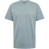 Carhartt WIP Bluser & t-shirts 'Chase' røgblå / guld