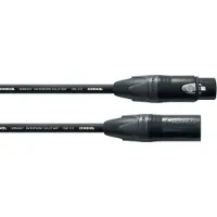 Cordial 4250197614207, XLR (3-pin), Hanstik, XLR (3-pin), Hunstik, 1 m, Sort