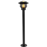 QAZQA Moderne udendørslampe sort 100 cm IP44 - Prato