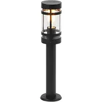 QAZQA Moderne udendørslampe sort 50 cm IP44 - Gleam