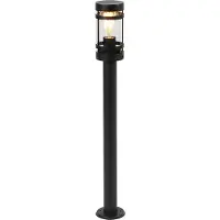 QAZQA Moderne udendørslampe sort 80 cm IP44 - Gleam