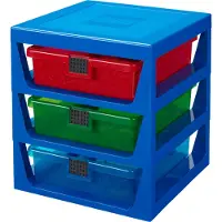 LEGO Gennemsigtigt blåt reolsystem 5006179