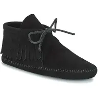 Minnetonka Snøresko sort