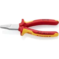 Knipex 20 06 160, Nåletang, Krom-vanadium-stål, Plast, Orange, Rød, 160 mm, 176 g
