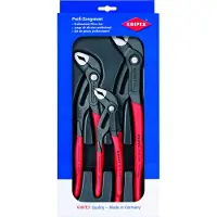 Knipex cobra vandpunpetangsæt 87 01 180, 250 og 300 mm