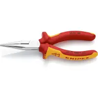 Knipex 25 06 160, Diagonal tang, Krom-vanadium-stål, Plast, Orange, Rød, 160 mm, 146 g