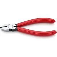 Knipex 70 01 140, Diagonal tang, 4 mm, Plast, Stål, Plast, Stål, Rød, 140 mm