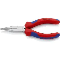 Knipex 25 05 140, Diagonal tang, Krom-vanadium-stål, Plast, Blå, Rød, 140 mm, 111 g