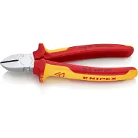 Knipex KP-7006180, Diagonale horisontale tænger, Krom, Krom-vanadium-stål, Plast, Orange, Rød, 56 mm, 180 mm
