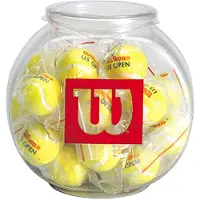 Wilson Us Open Mini Tenniskugle Nøglering 24 Enheder