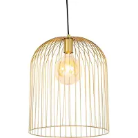 QAZQA Design pendellampe guld - Wire Knock