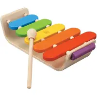 PlanToys Oval Xylofon - Multifarvet - - OneSize - Musikinstrumenter
