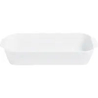 Pillivuyt serveringstallerken, hvid 32x17 cm