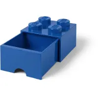 LEGO Opbevaringsklods med skuffe 4 blå 5006130