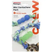 Outward Hound Mini Dentachew Dental Dog Chew Toy - 3 pakke - Fantastisk strrelse til sm hunde og hvalpe