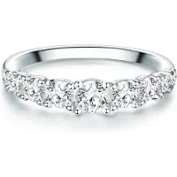 Trilani Ring sølv / transparent