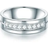 Trilani Ring sølv / transparent