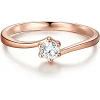 Trilani Ring rosa guld / transparent