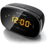 Muse M-150CR, Ur, FM, PLL, Automatisk scanning, Automatisk lagring, LED, 1,52 cm (0.6), Radio/buzzer