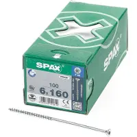Spax Wirox T30 6x160 Mm Forsænket Skrue Med Krydskærv 100 Enheder
