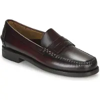 Sebago Sebagotil mænd. 7000300 Klassiske Dan-loafers i læder, bordeauxbrune (42), Fast, 1-3 cm, Ingen, Casual, Party, Burgund