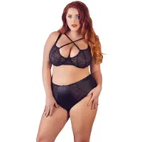 Cottelli collection Sophisticated Plussize Underwired Bra and Brief