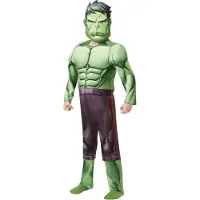 Marvel Udklædning - Hulk Deluxe Costume - - 7-8 år (122-128) - Udklædning