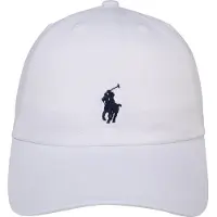 Ralph Lauren Polo Ralph Laurenunisex til børn. 323552489001 Chino-cap i hvid bomuld (OSFA), Casual, børnetøj