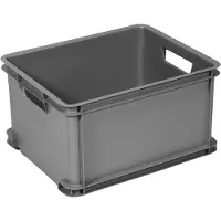 Curver 156011 Opbevaringsboks Unibox Classic L Kan stables (B x H x T) 430 x 235 x 350 mm Sølv 1 stk