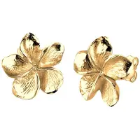 Elli Øreringe 'Frangipani Blüte' guld