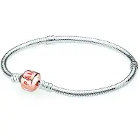 Pandora smycken Moments Snake Chain Charm Rose Armband 7.1 "