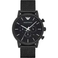 Giorgio Armani Herreur AR1968 Dress Sort/Stål Ø46 mm