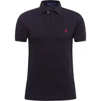 Ralph Lauren Polo Ralph Laurentil mænd. 710795080006 Slim fit pique polo shirt sort (M), Casual, Bomuld, Korte ærmer