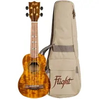 Flight DUS445 Soprano Ukulele Acacia (Gloss)