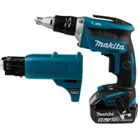 Makita DFS452TJX2, Skruemaskine, Pistolhåndtag, 1/4, Sort, Blå, Grå, Børstefri, 4000 rpm