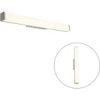 QAZQA Moderne badeværelsesvæglampe stål 62 cm IP44 - Cascada