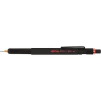 Rotring 800+ mekanisk blyant og touchscreen stylus | Twist-to-Retract HB 0,7 mm fremdrivningsblyant | Sort metal tønde