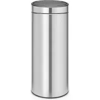 Brabantia Touch Bin, 30L, 30 L, Rund, Plast, Rustfrit stål, Vejledning, Rustfrit stål, 29 cm