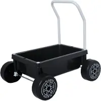 Plasto Baby walker, silent wheels. Black