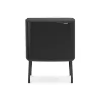 Brabantia Bo Touch Bin - Skraldespand - fliplåg - 34 L - affaldsseparation - mat sort