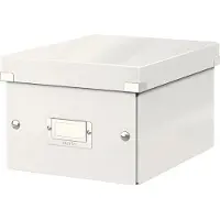 Leitz Click & Store WOW Small opbevaringsboks, 84% recirkuleret karton Hvid