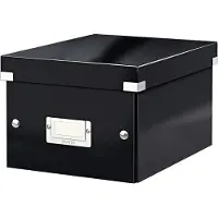 Leitz Click & Store WOW Small opbevaringsboks, 84% recirkuleret karton Sort