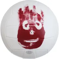 Wilson Cast Away, 18-panel ball, Rød, Hvid, Læder, Udendørs, Billede, Official