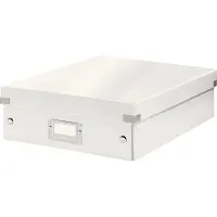 Leitz Click & Store WOW Medium organiseringsboks, 85% recirkuleret karton Hvid