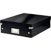Leitz Click & Store WOW Medium organiseringsboks, 85% recirkuleret karton Sort