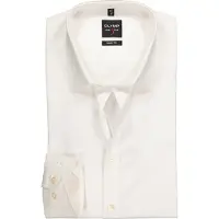 Olymp Level Five skjorte Body Fit ecru ekstra lange ærmer Off-white måle
